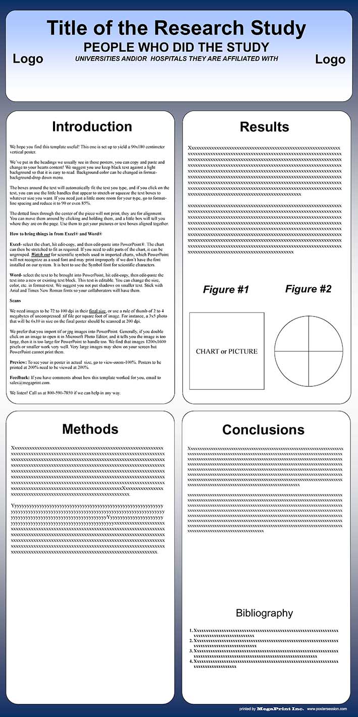 Free Powerpoint Scientific Research Poster Templates for Printing In Powerpoint Poster Template A0