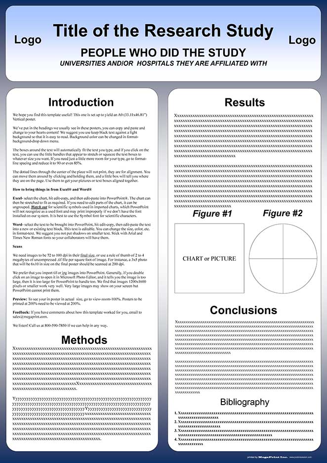 research poster template portrait